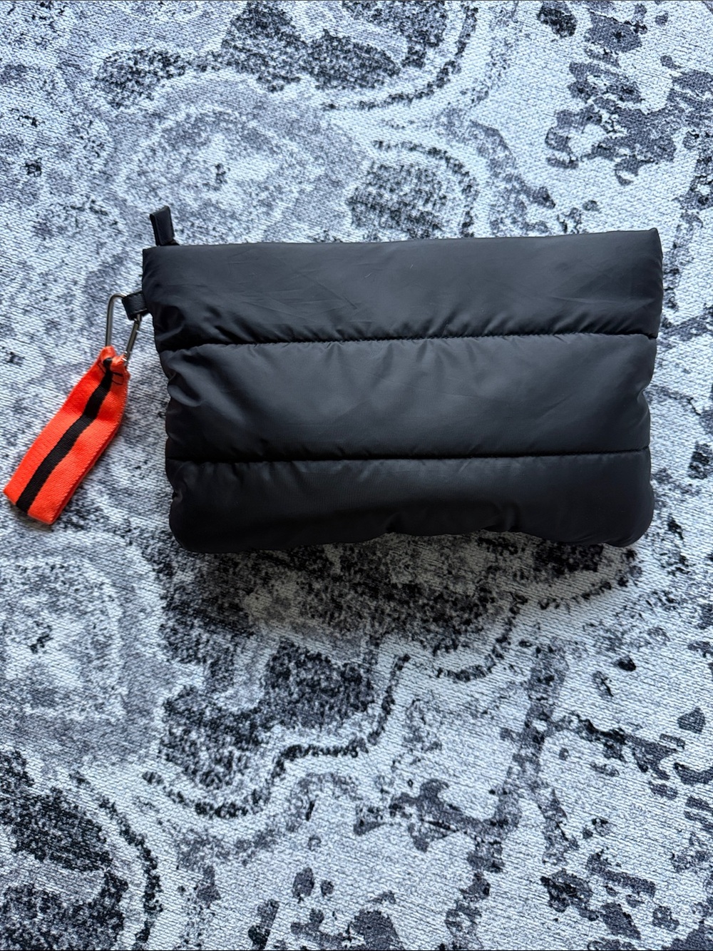 Scoop black clutch quilted shopper & clutch